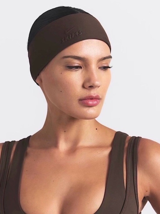 SKIMS X NIKE Dark Sepia Brown Headband NWT main image 5